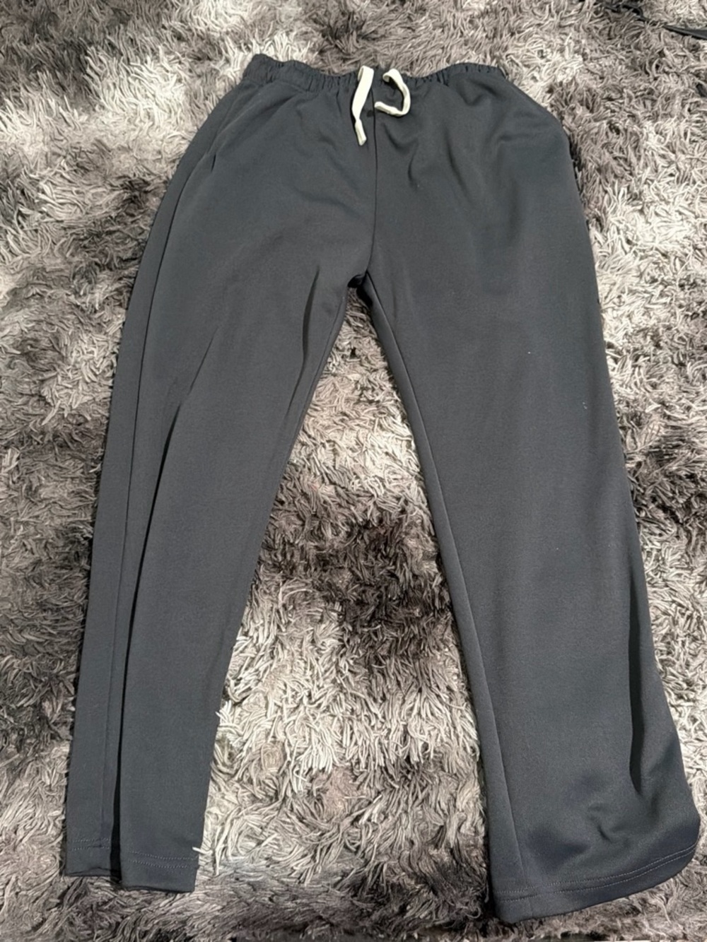 SHEIN Men's Black Jogger Pants with Drawstring